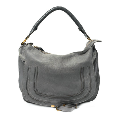 Chloe Calfskin Large Marcie Hobo Stone 1 of 15