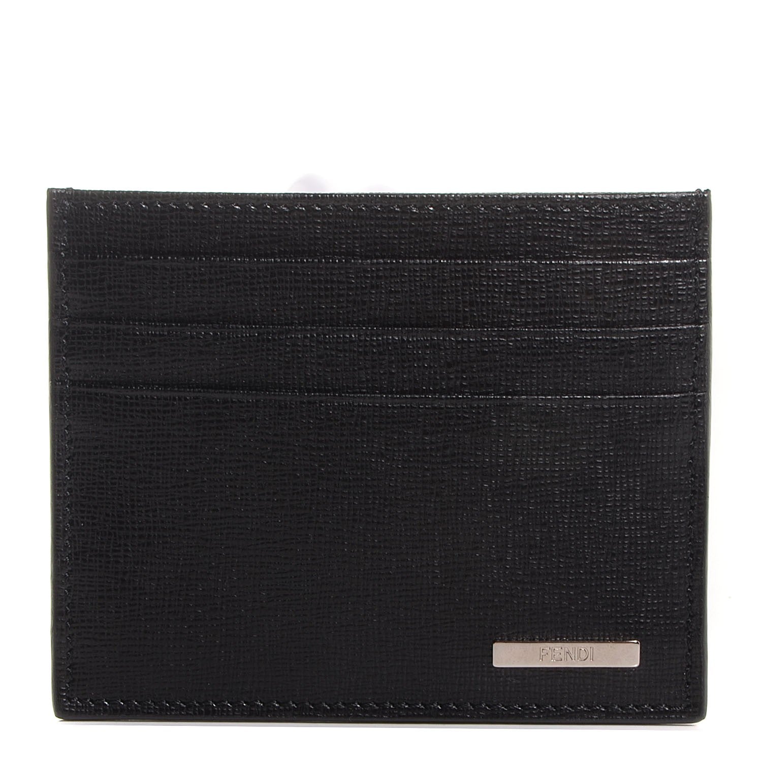Fendi Vitello Elite Card Holder Black 1 of 11