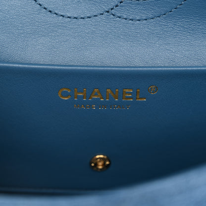 Chanel Suede Calfskin Mini Souplissimo Flap Blue 5 of 10