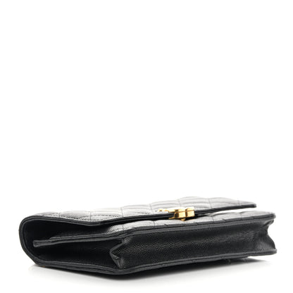 Chanel Caviar Quilted Coco First Wallet On Chain WOC Black 4 of 13