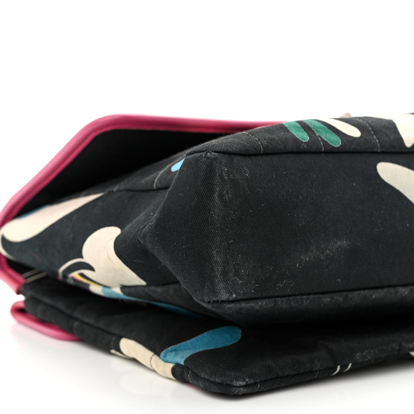Canvas Chocolate Bar Quilted Flap Multicolor