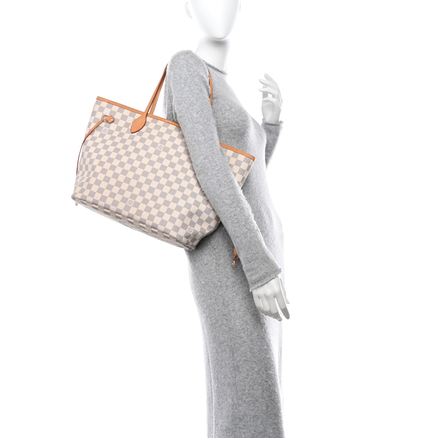 Louis Vuitton LOUIS VUITTON Damier Azur Neverfull MM 2 of 10