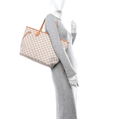 Louis Vuitton LOUIS VUITTON Damier Azur Neverfull MM 2 of 10