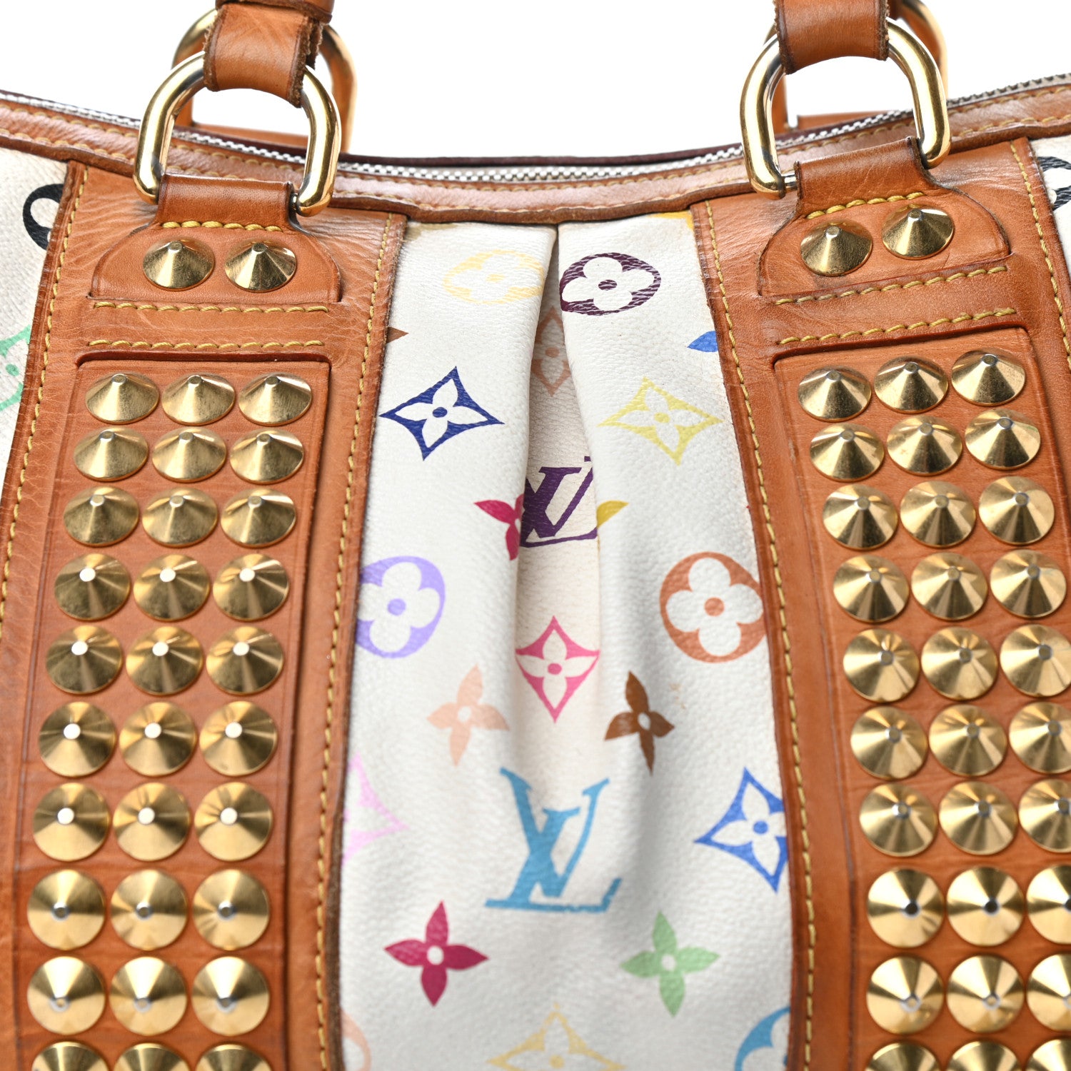 Louis Vuitton Monogram Multicolor Courtney MM White 10 of 10