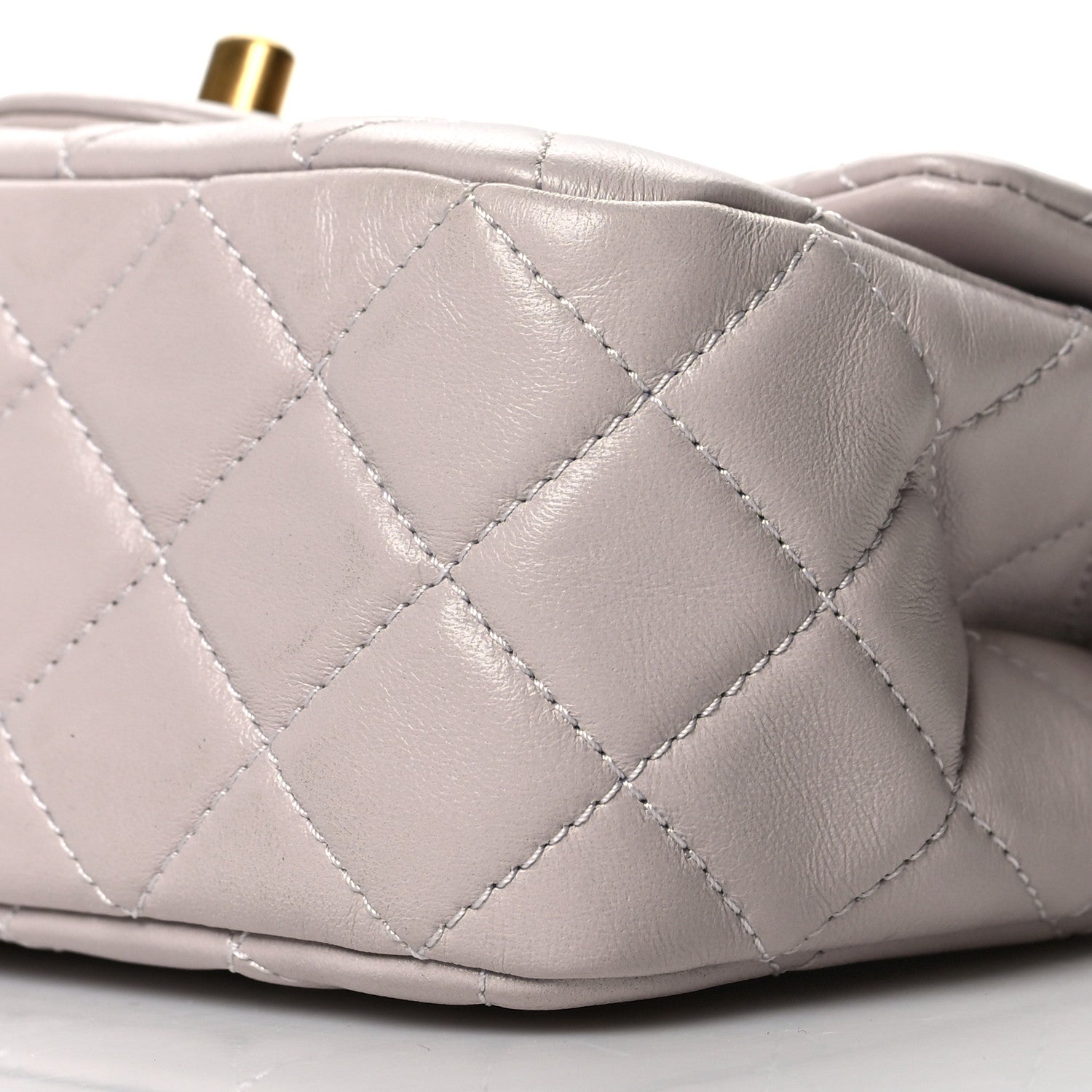 Chanel Lambskin Quilted Mini Pearl Crush Flap Light Purple 10 of 10