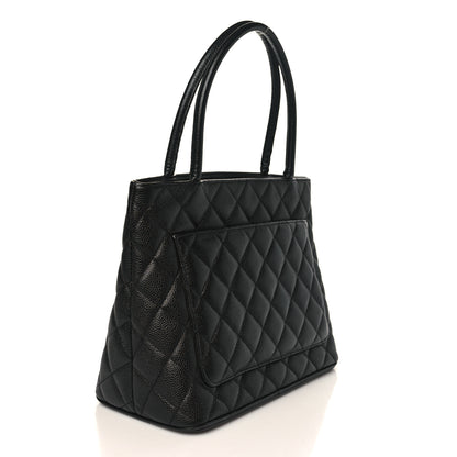 Chanel Caviar Quilted Medallion Tote Black 3 of 15