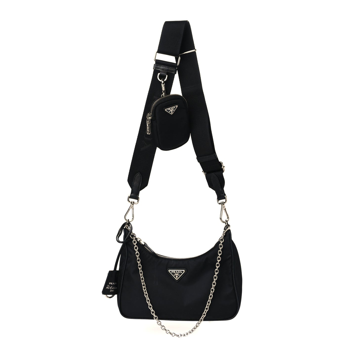Nylon Re-Edition 2005 Shoulder Bag Black