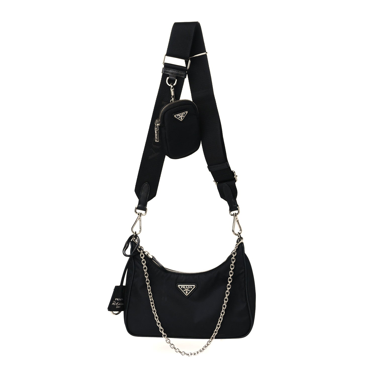 Prada Nylon Re-Edition 2005 Shoulder Bag Black 1 of 7