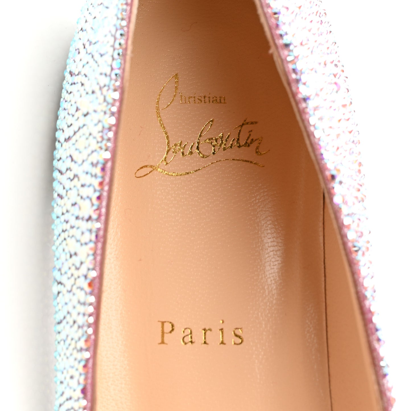 Suede Metal Pigalle Follies Strass Flats 40.5 Version Aurore Borea