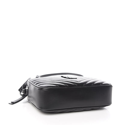 Saint Laurent Calfskin Matelasse Monogram Lou Camera Bag Black 4 of 10