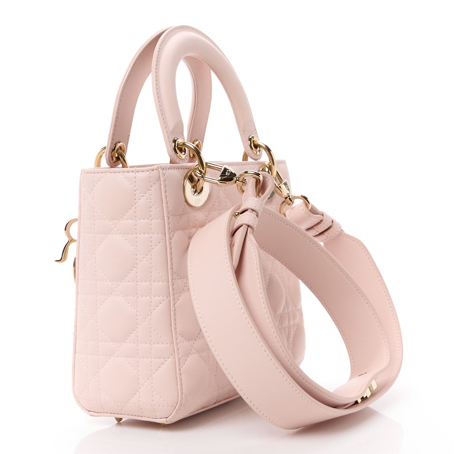 Lambskin Cannage Small My ABCDior Lady Dior Pink