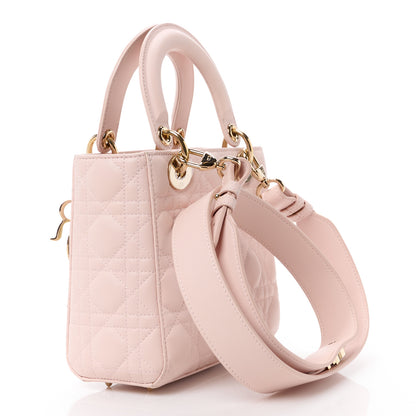 Christian Dior Lambskin Cannage Small My ABCDior Lady Dior Pink 3 of 15