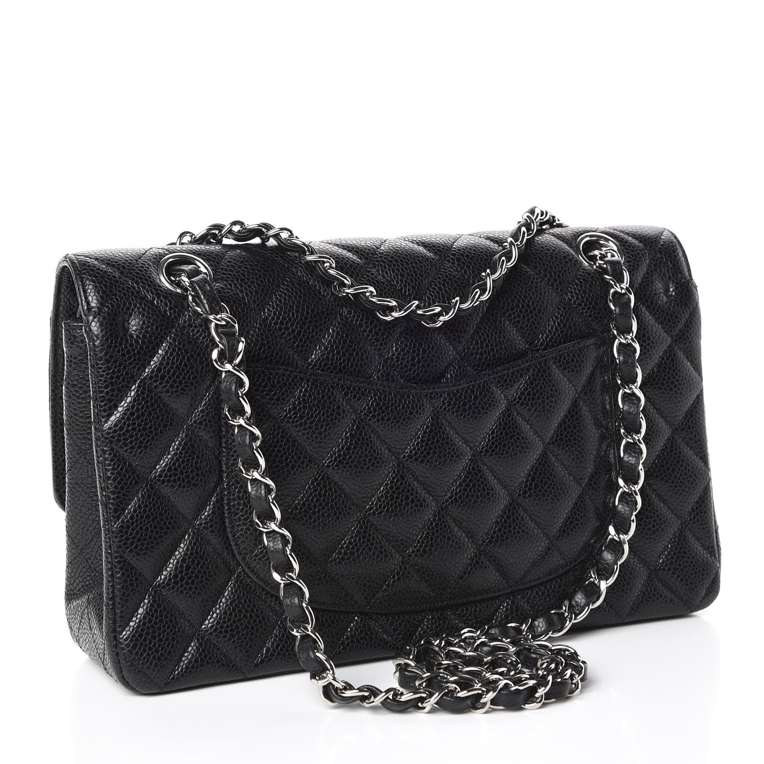 Chanel Caviar Quilted Medium Double Flap Black 3 of 9