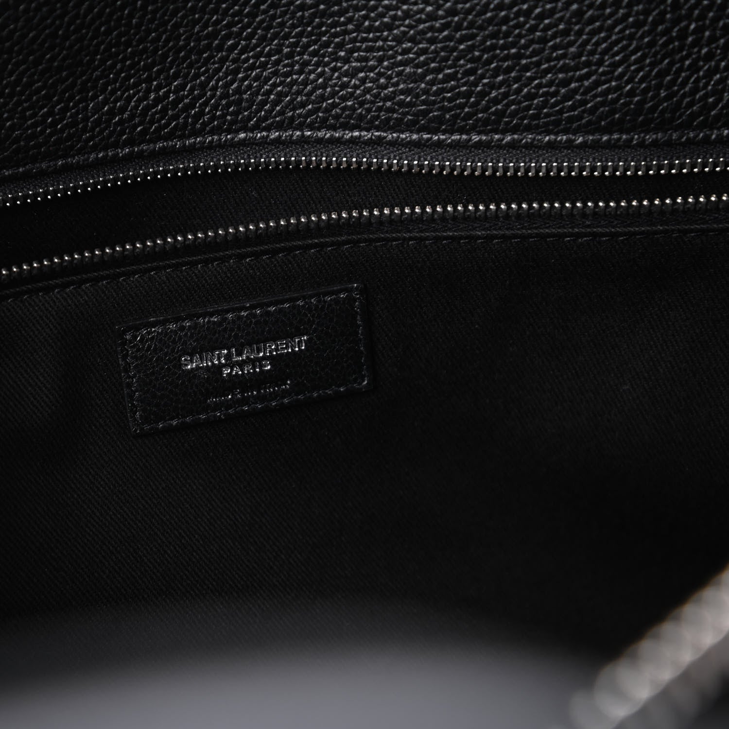 Saint Laurent Grained Calfskin Medium Souple Sac De Jour Duffle Black 9 of 11