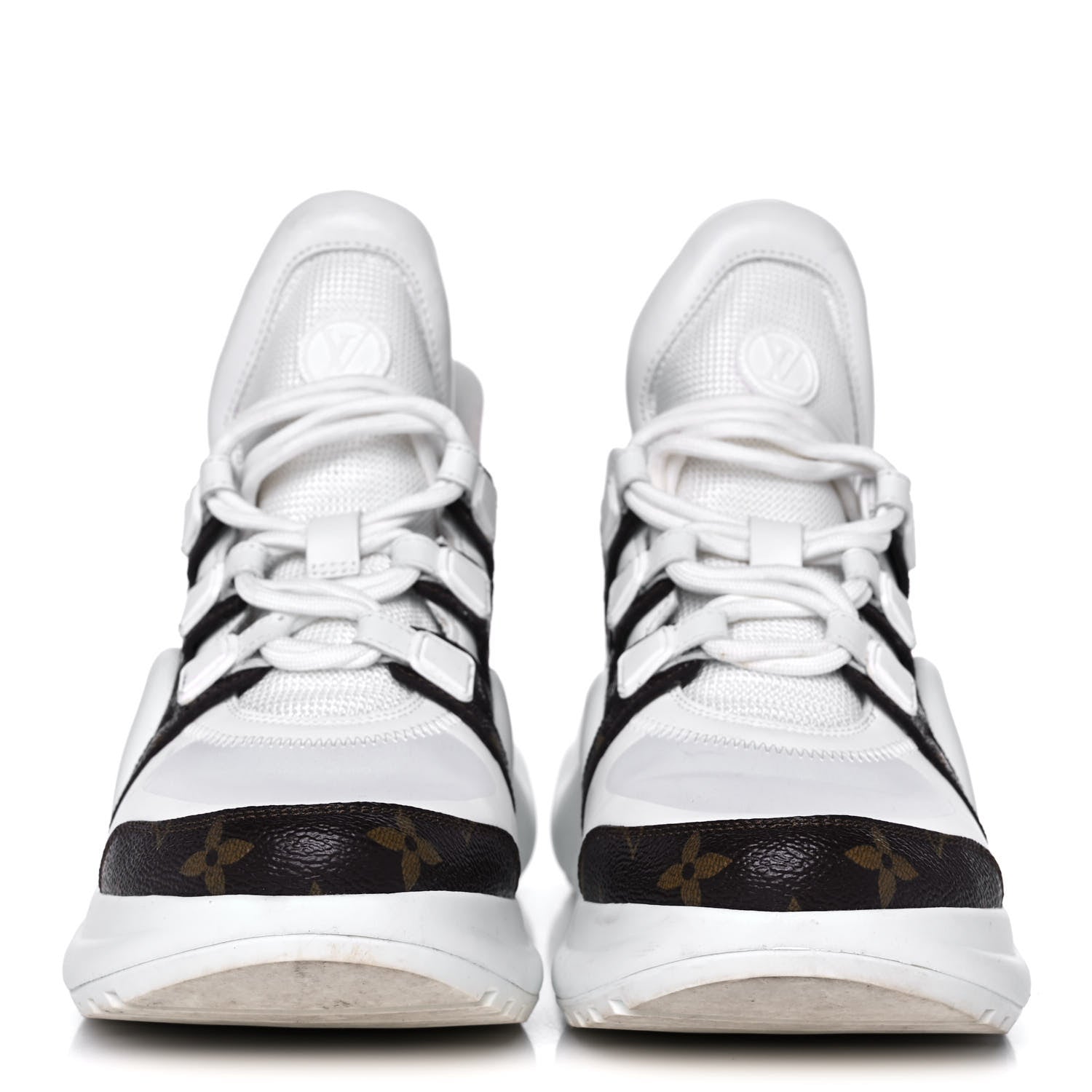 Louis Vuitton Patent Monogram LV Archlight Sneakers 39 White 2 of 12