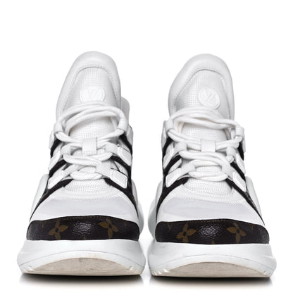 Louis Vuitton Patent Monogram LV Archlight Sneakers 39 White 2 of 12
