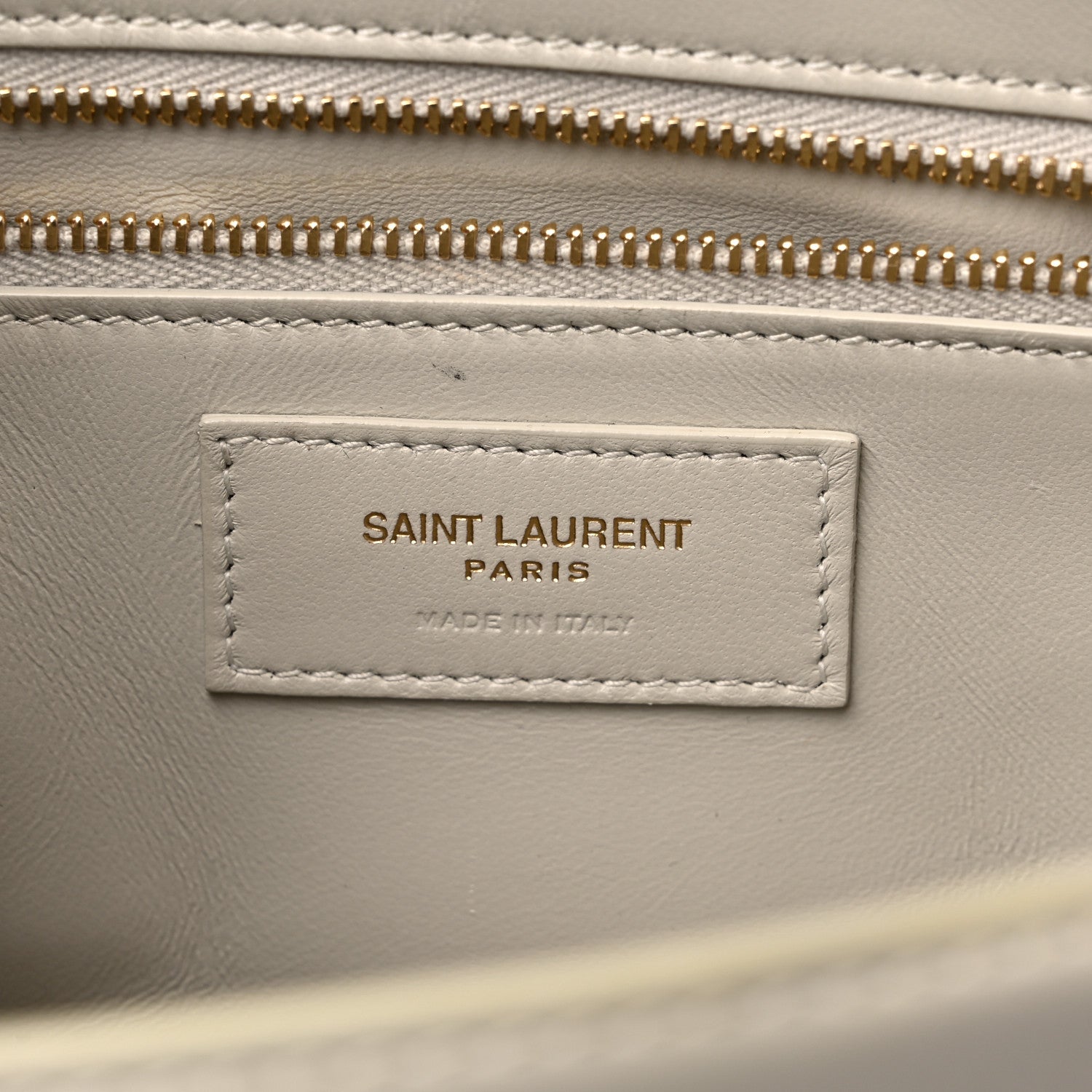 Saint Laurent Smooth Calfskin Carre Satchel Crema Soft 7 of 19