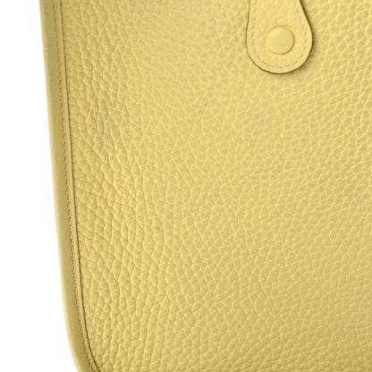 Hermes Taurillon Clemence Amazone Evelyne TPM Jaune Poussin Craie 8 of 9