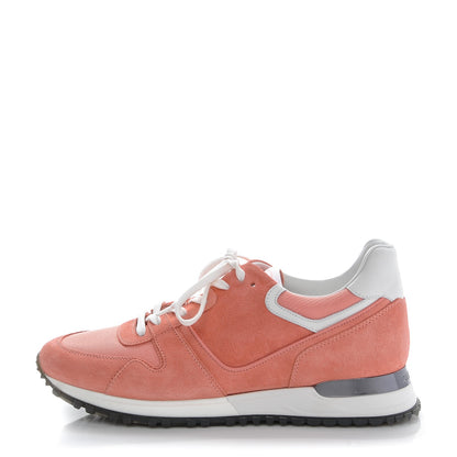 Louis Vuitton Nubuck Suede Run Away Sneakers 38.5 Pink 1 of 8