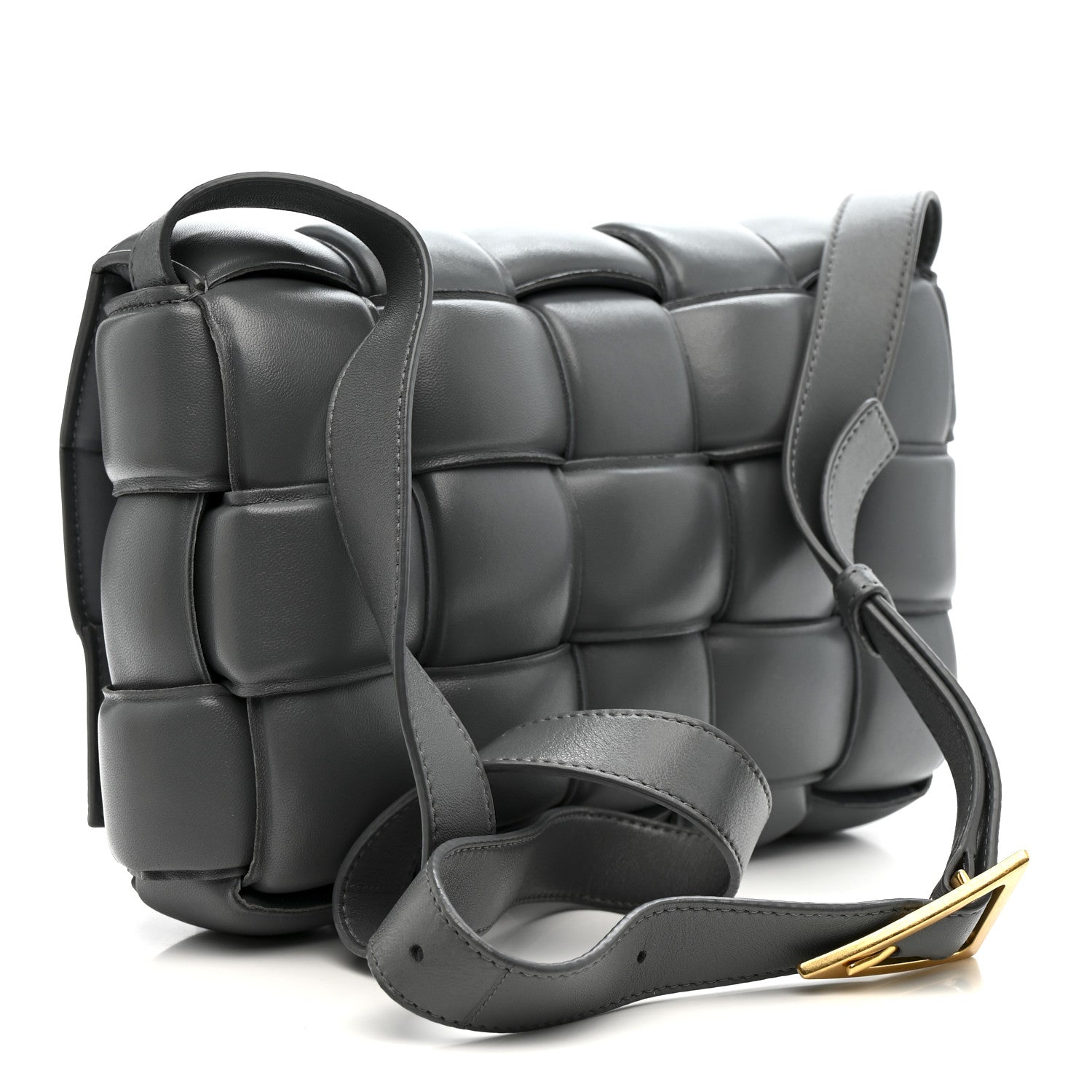 Bottega Veneta Nappa Maxi Intreccio Padded Cassette Crossbody Bag Thunder 3 of 14