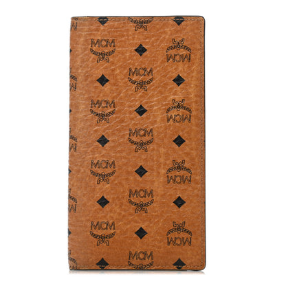MCM Visetos Bi-Fold Long Wallet Cognac Yellow 1 of 4