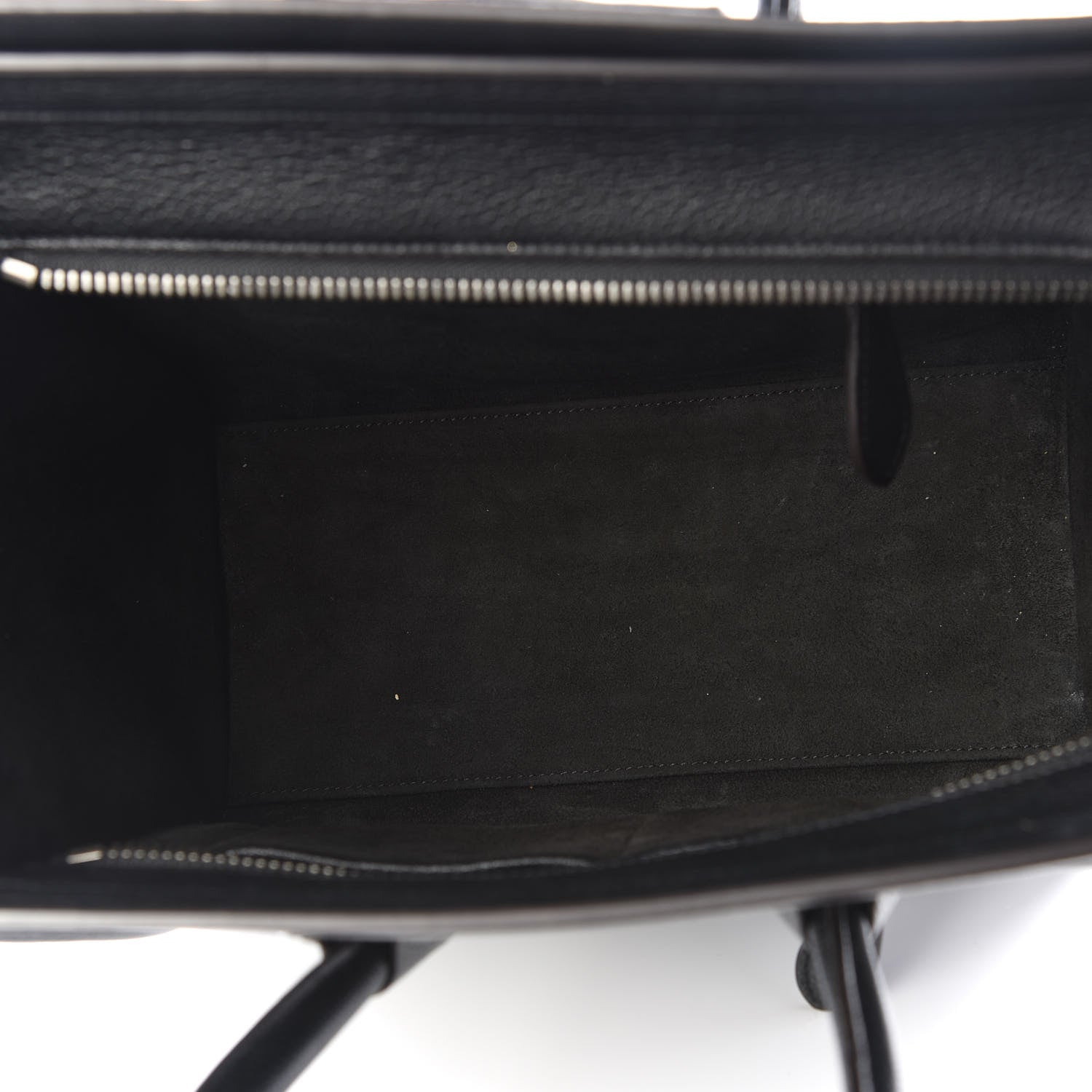 Celine Drummed Calfskin Micro Luggage Black 4 of 8