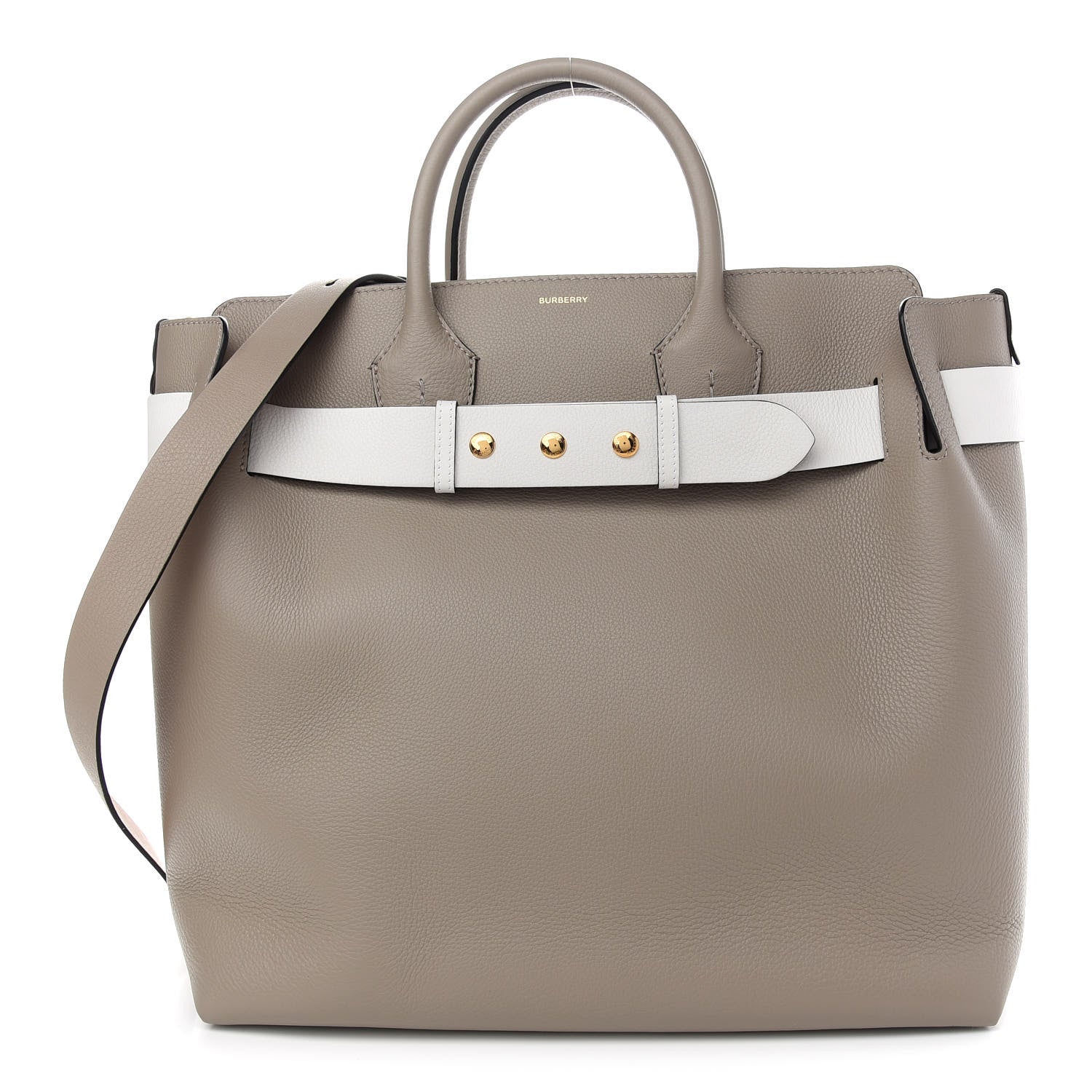 Burberry Marais Calfskin Large Belt Bag Mineral Grey 1 of 8