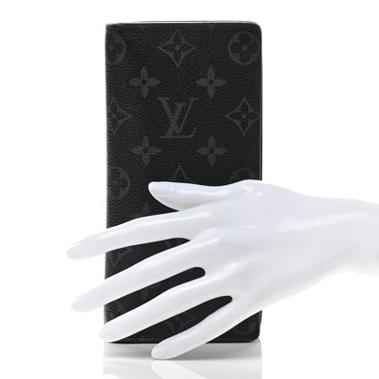 Louis Vuitton Monogram Eclipse Brazza Wallet 2 of 6