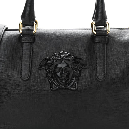 Versace Saffiano Calfskin Palazzo Duffle Bag Black 8 of 16