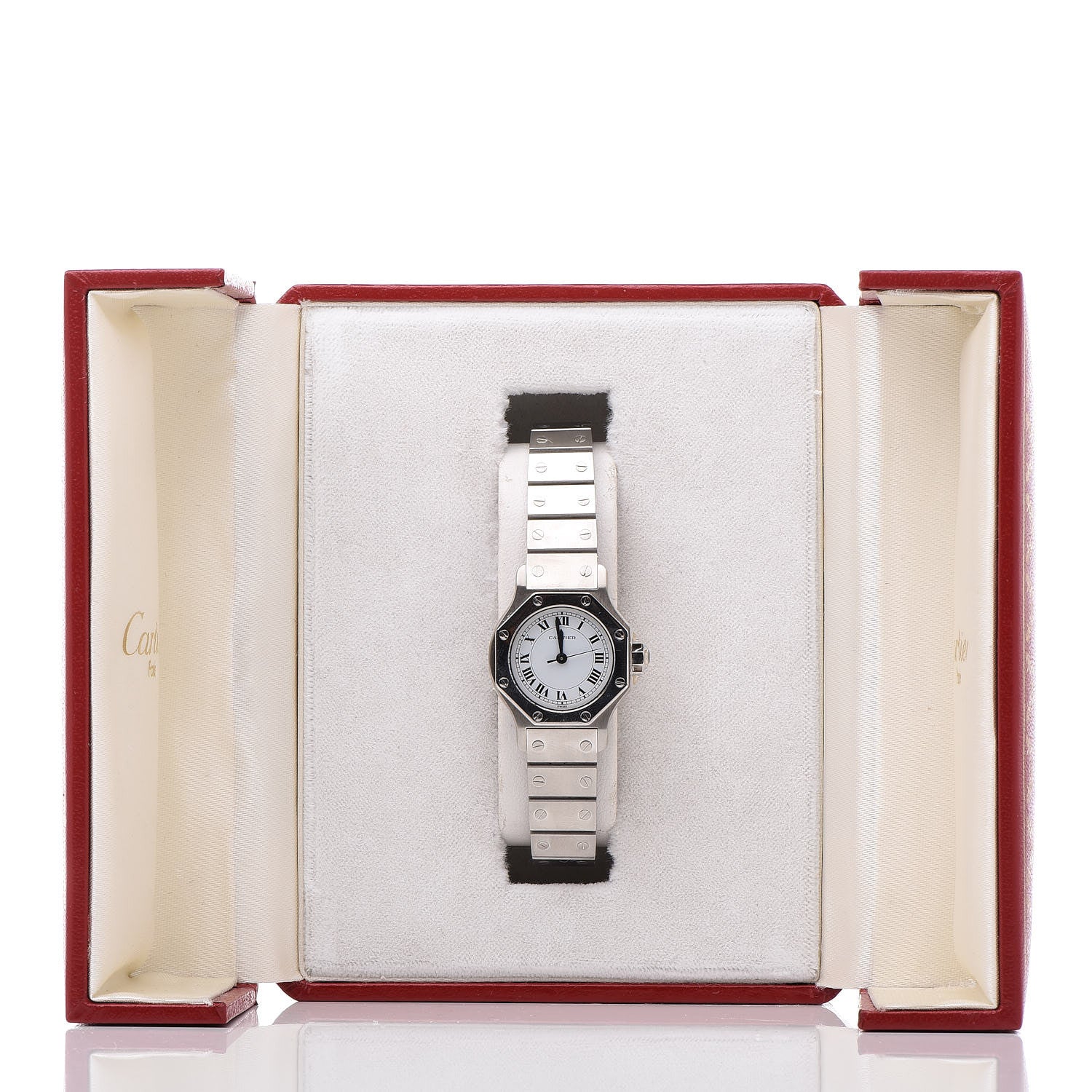 Cartier Stainless Steel 25mm Santos Octagon Automatic Watch 7 of 7