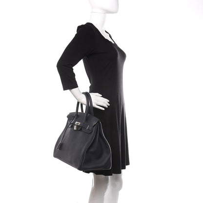 Hermes Togo Birkin 35 Bleu Nuit 2 of 11