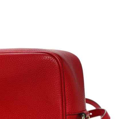 Gucci Pebbled Calfskin Small Soho Disco Bag Tabasco Red 15 of 17