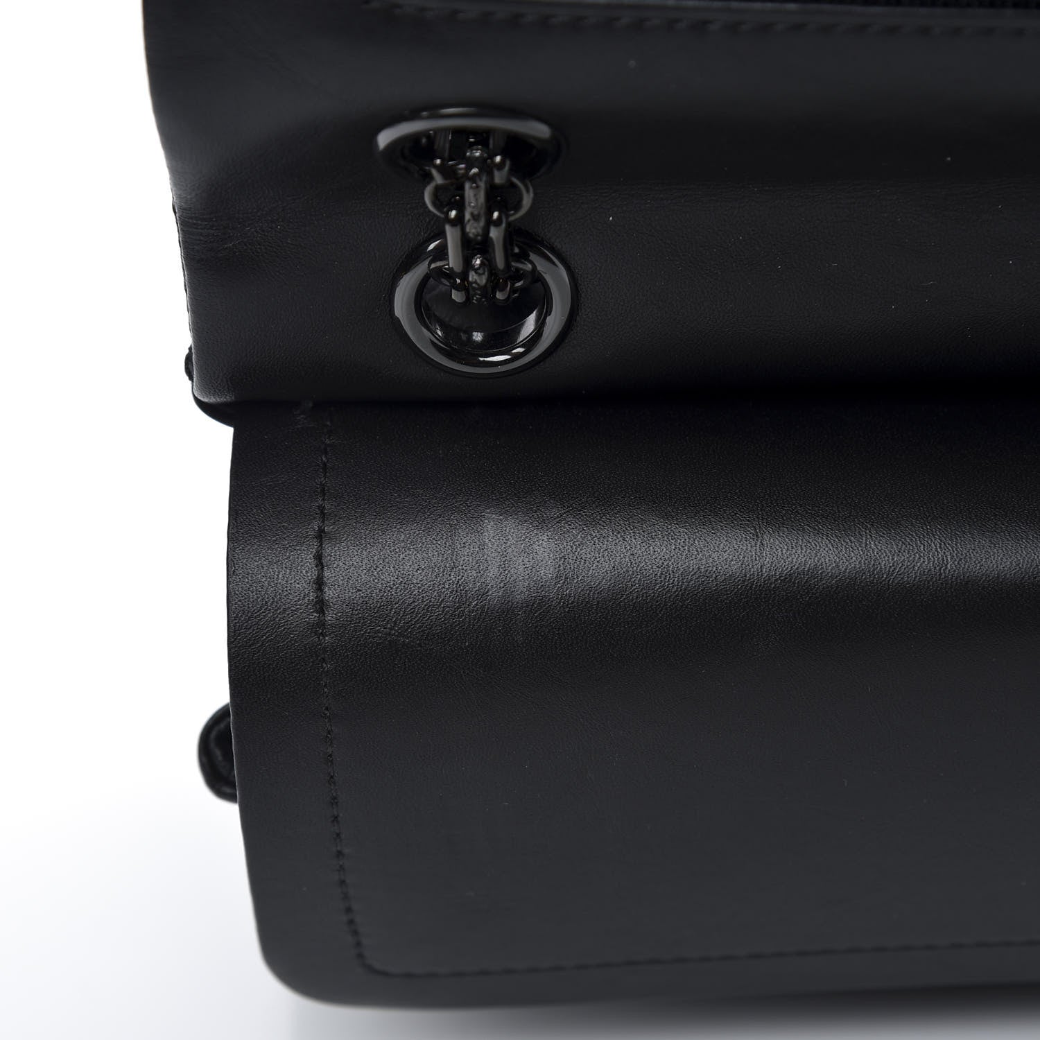 Chanel Aged Calfskin Chevron Quilted 2.55 Reissue 226 So Black 12 of 14