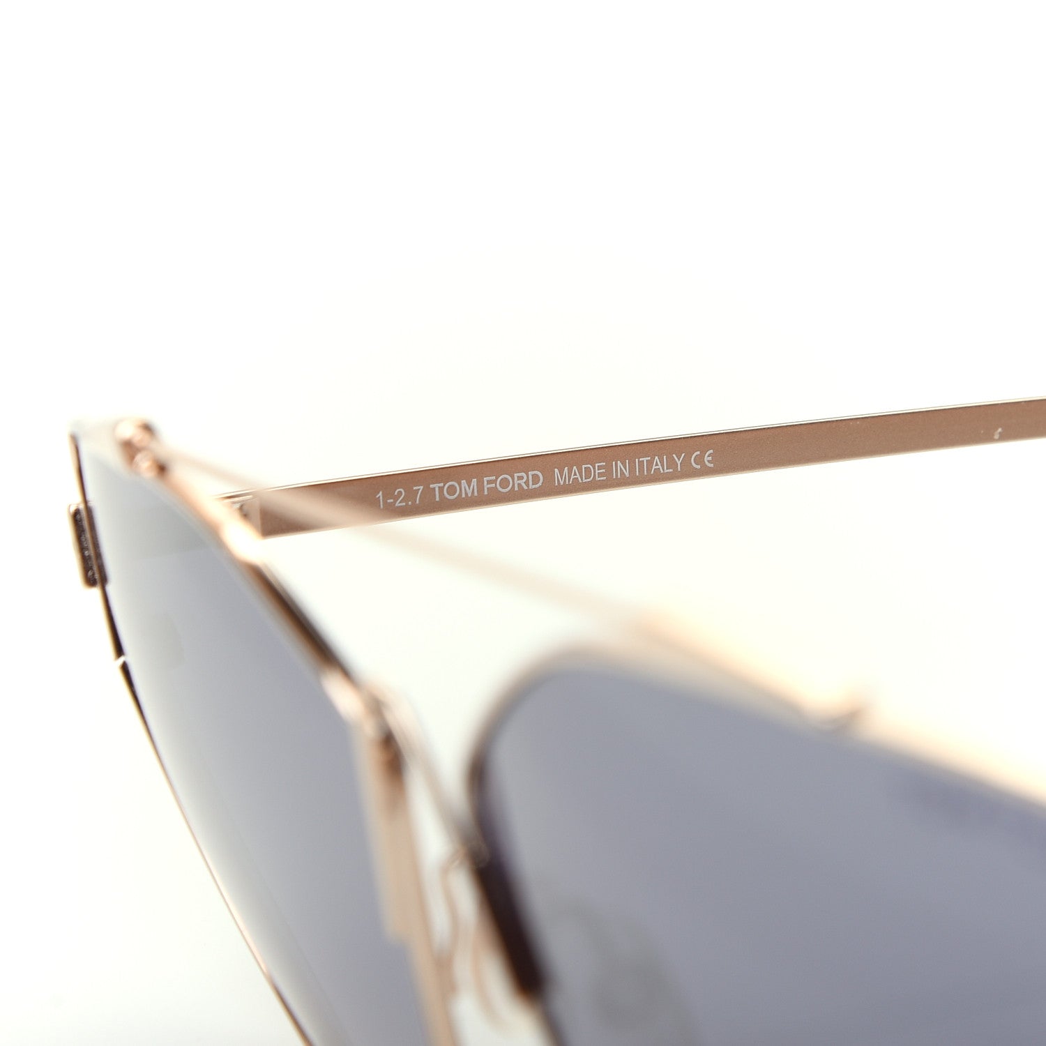 Tom Ford Metal Jacquelyn 02 Aviator Sunglasses TF563 Gold 5 of 8