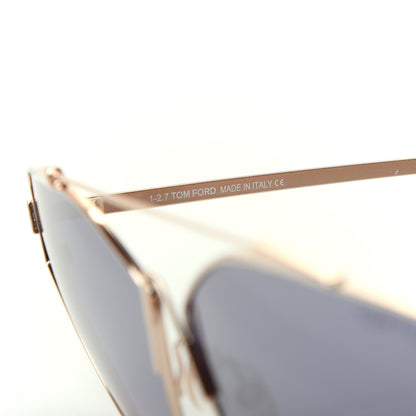 Tom Ford Metal Jacquelyn 02 Aviator Sunglasses TF563 Gold 5 of 8