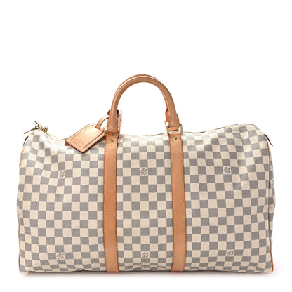 Louis Vuitton Damier Azur Keepall 50 1 of 12