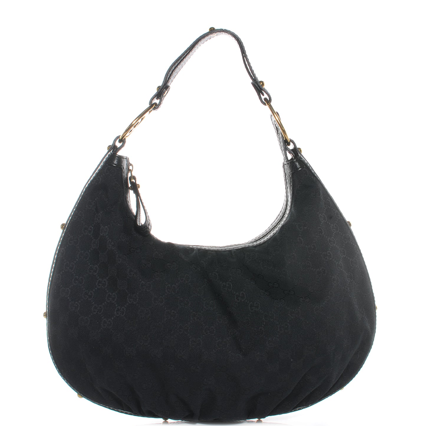 Monogram Interlocking Medium Hobo Black