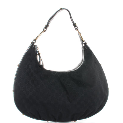 Gucci Monogram Interlocking Medium Hobo Black 1 of 7