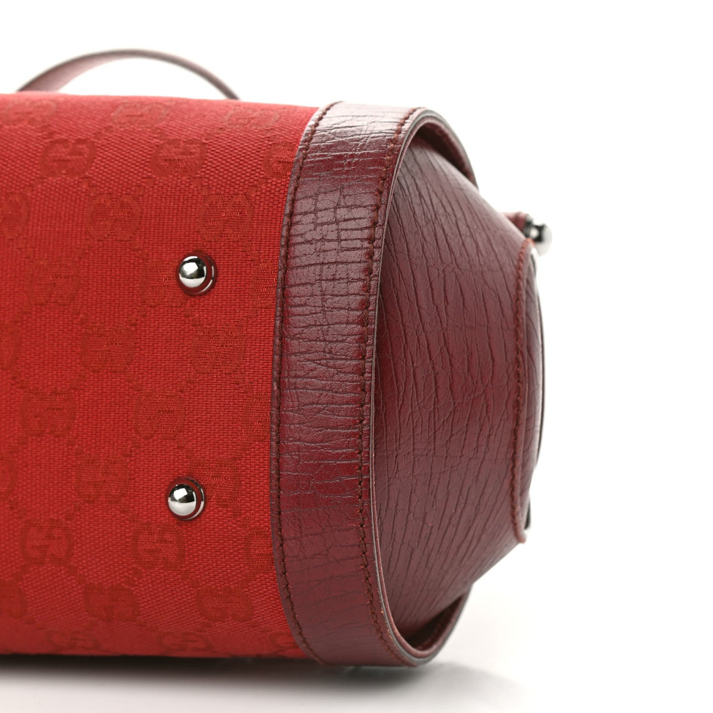 Monogram Bamboo Bullet Bag Red