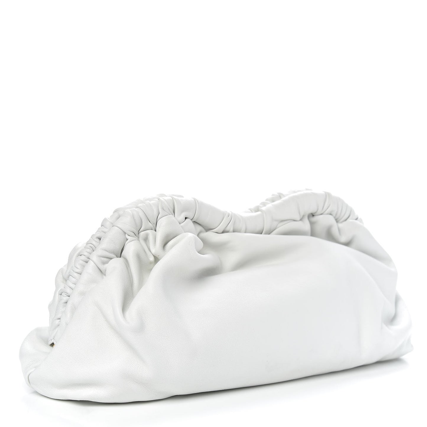 Lambskin Cloud Clutch White