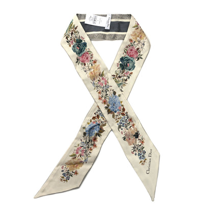 Christian Dior Silk Floral Mitzah Scarf Multicolor 1 of 3