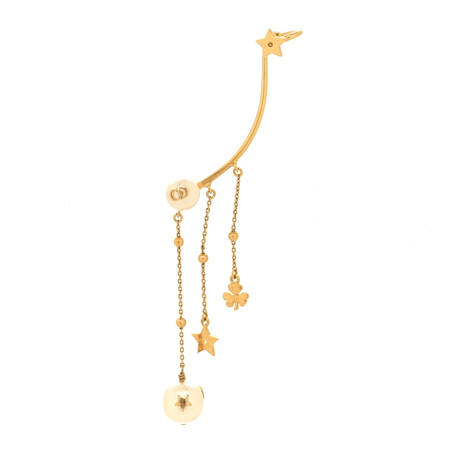 Pearl Shiny-D Earring Gold