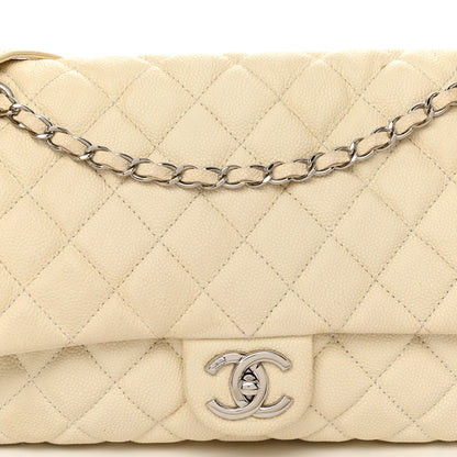 Chanel Caviar Quilted Jumbo Easy Flap Beige 8 of 16