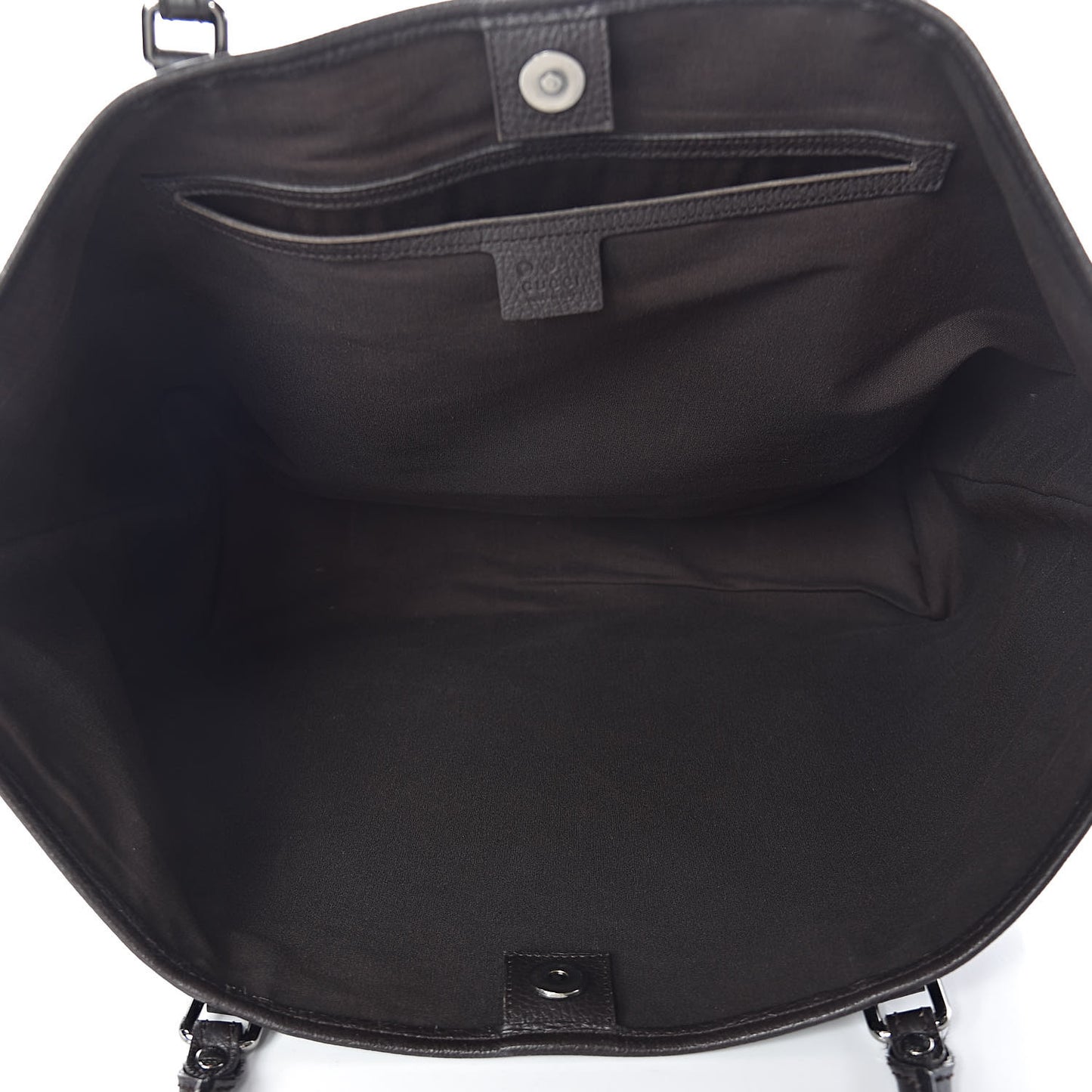 Denim Dollar Calfskin GG Monogram Large Joy Tote Brown