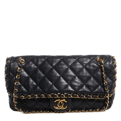 Chanel Calfskin Chain Me Medium Flap Black 1 of 7