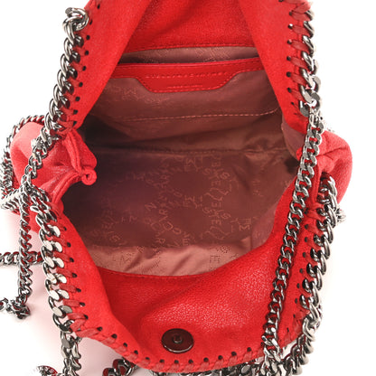 Stella McCartney Shaggy Deer Mini Falabella Fold Over Tote Red 5 of 7