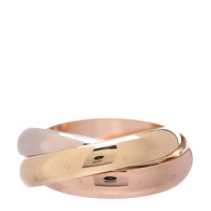 Cartier 18K Pink Yellow White Gold Small Trinity Ring 49 4.75 3 of 4