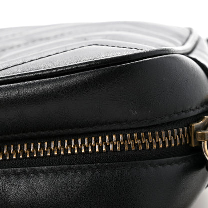 Gucci Calfskin Matelasse Mini GG Marmont Chain Shoulder Bag Black 14 of 14
