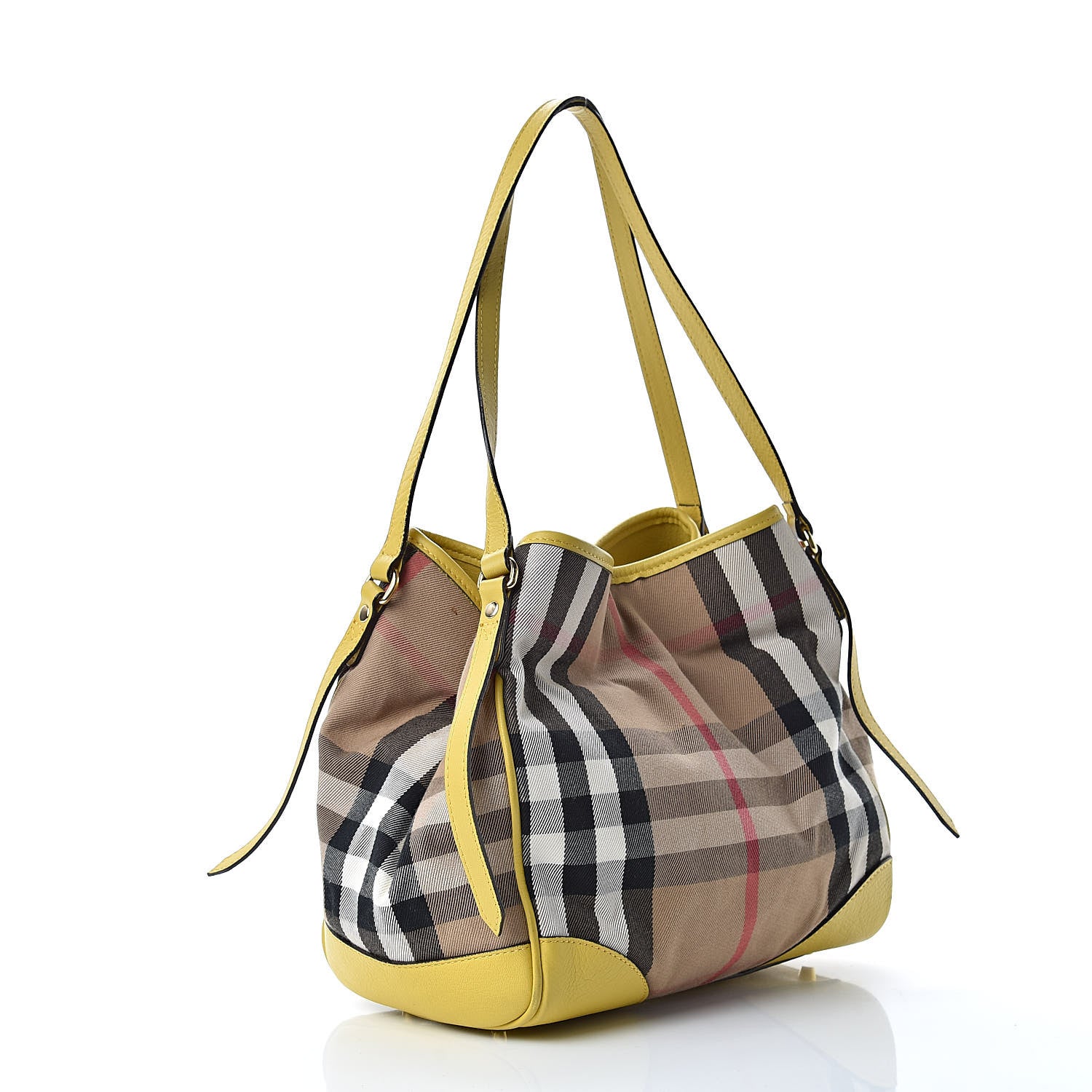 Burberry House Check Small Canterbury Tote Yellow 3 of 18