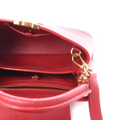 Louis Vuitton Taurillon Capucines BB Rubis 5 of 11